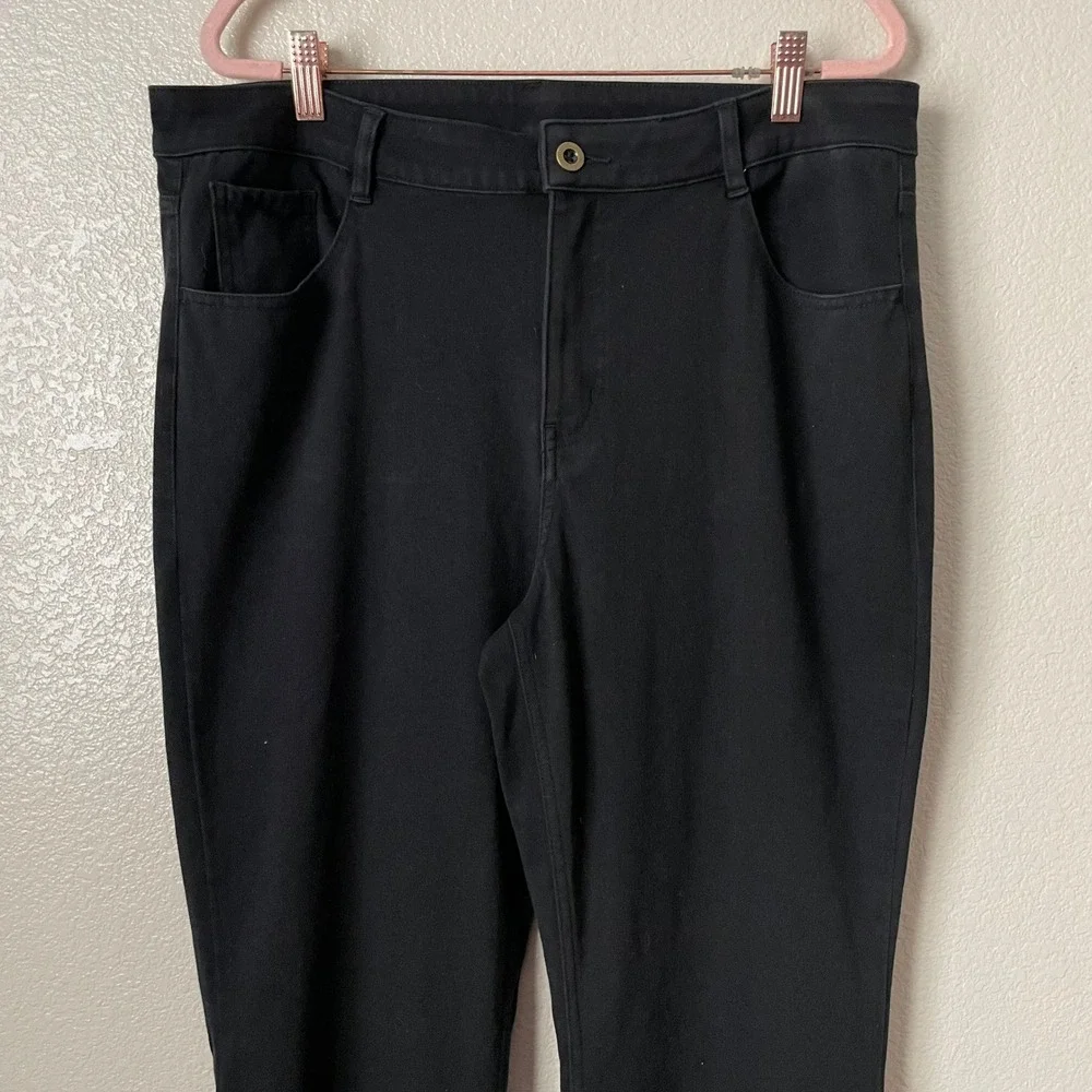 Halara Jeans  XL Tall Black Flex Denim Soft High Rise Bootcut Cotton Stretch NEW